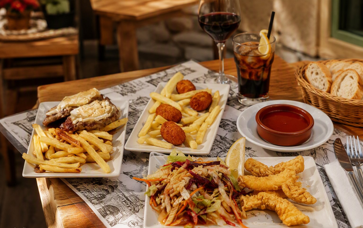 A table full of tapas at Kiboca